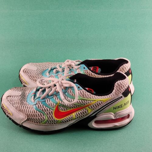 Nike Air Max Torch 4 Green Pink and Blue Shoe Women's Size 8.5 With Air Bubble
