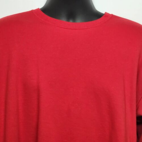 Athletic Works Men's Large Red Sweatshirt Crew Neck Pullover Casual Active Wear