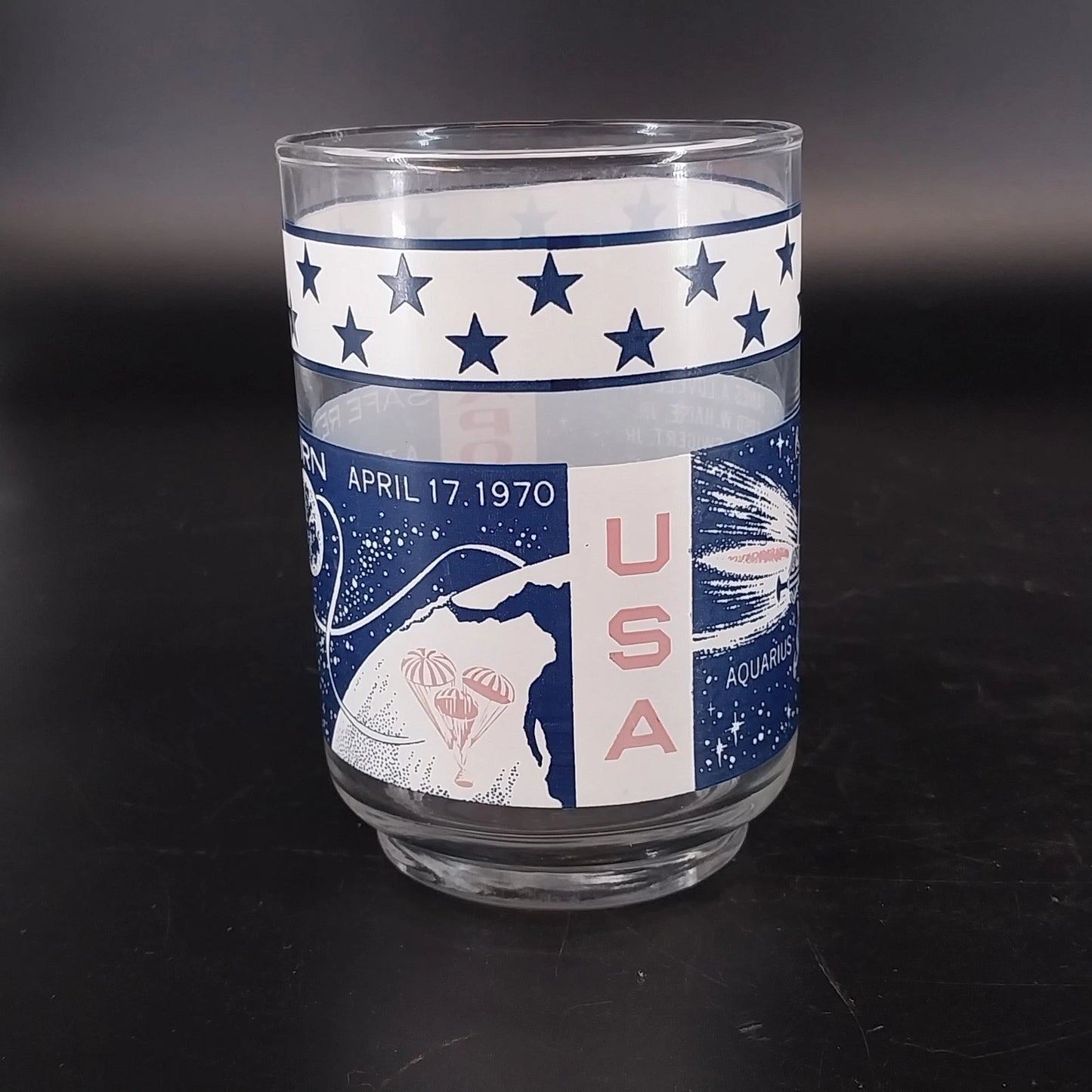 Libbey Apollo 11 12 13 Moon Landing Glasses 11 oz Set 3 NASA Space Vintage