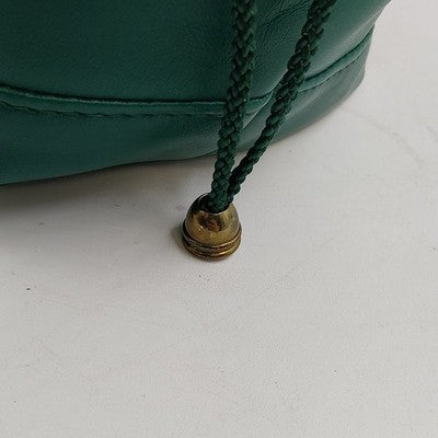 Princess Marcella Borghese Beige & Green Makeup Cosmetic & Craft Drawstring Bag