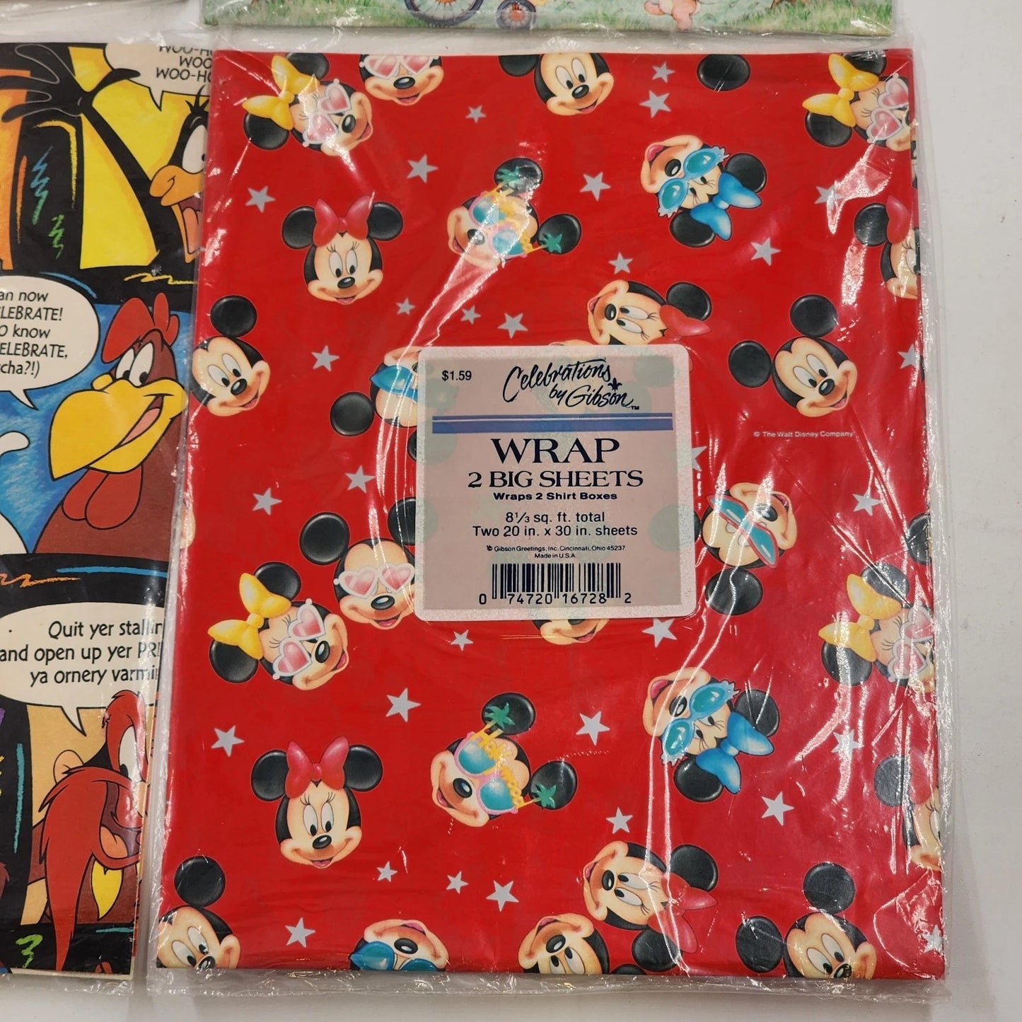 Lot of 4 Gift Wrap Packs Celebrations by Gibson & Hallmark Assorted Designs New