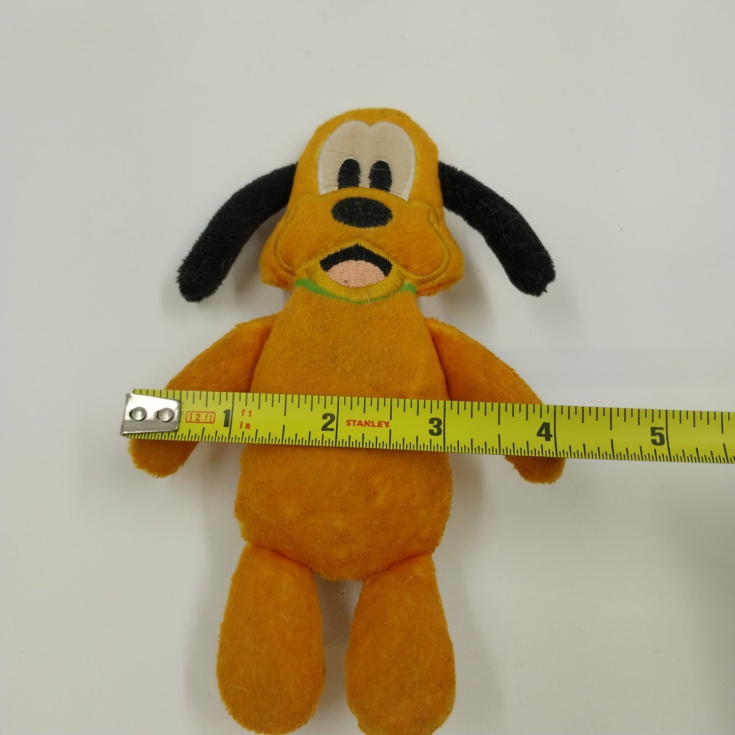 Disney Junior Pluto Plush 7" Yellow Stuffed Toy Dog Animal Mickey Mouse For Kids