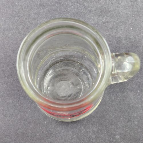 2 Cincinnati Reds Glass Stein MLB Mr Redleg Planters Peanuts Lids 1980s Vintage