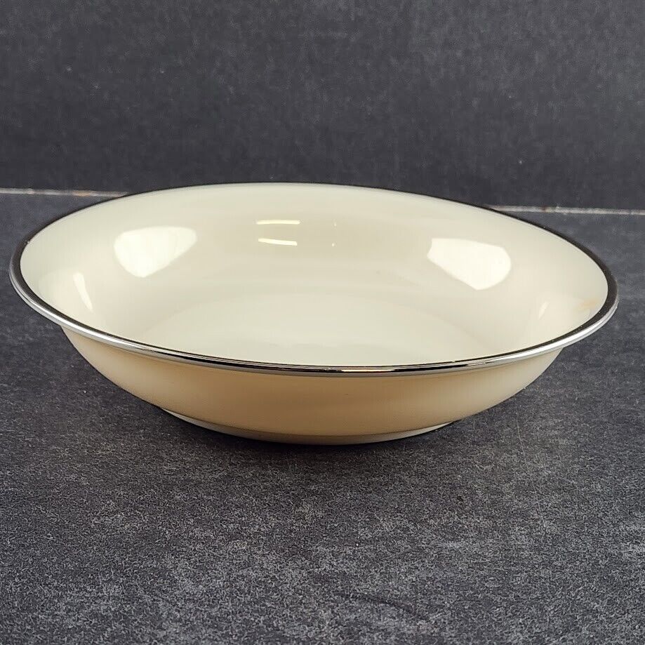 Lenox Montclair China USA Vintage Components Elegant Cream Colored Platinum Trim