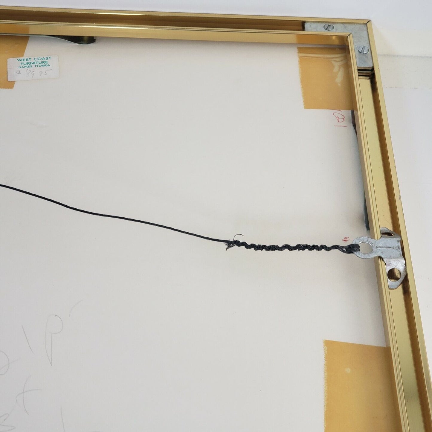 Tropical Ocean View Framed Double Matted Art Print Wall Picture Signed Soft Tone