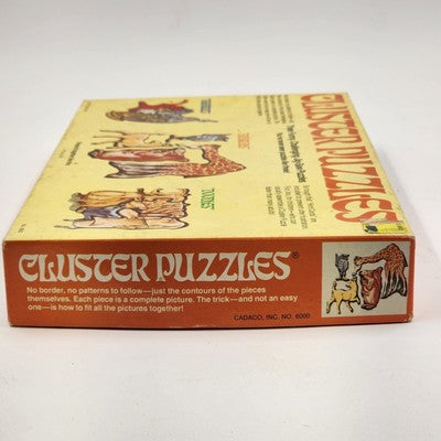 Cadaco Cluster Puzzle Figments Animals & Doodles 1977 Vintage Complete Set