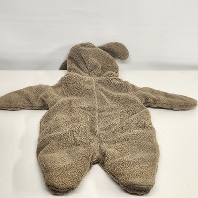 Koala Baby Boutique Unisex Kid's Beige and Cream Snow Suit with Footies Fleece