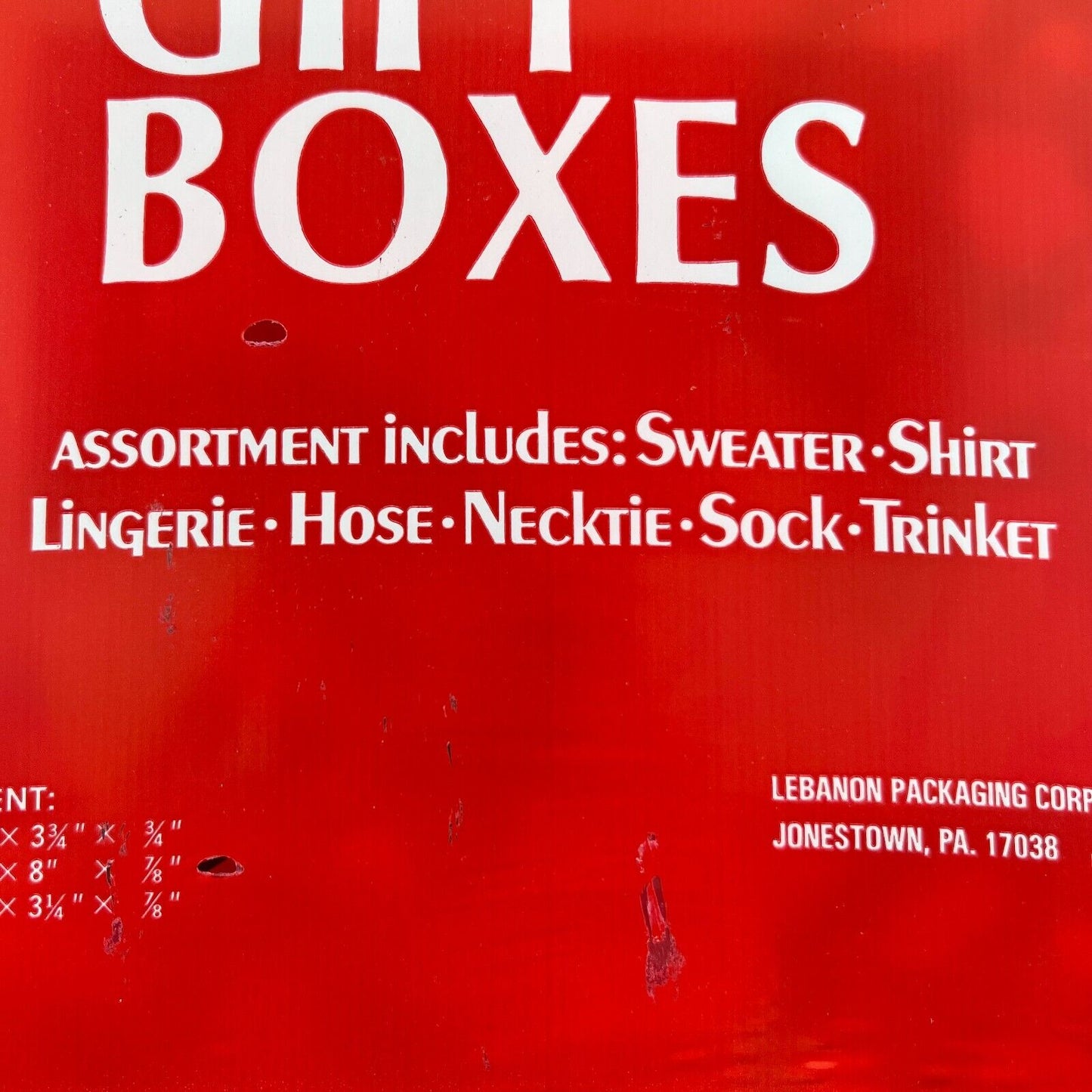 6 Gift Boxes Cristmas Set Sweater Shirt Lingerie Hose Necktie Sock Trinket