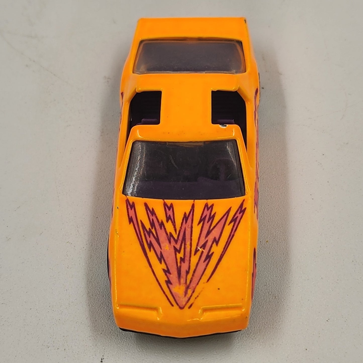 Hot Wheels No 167 Pontaic ‘80s Firebird Orange BW w Lightning Bolts Diecast 1992