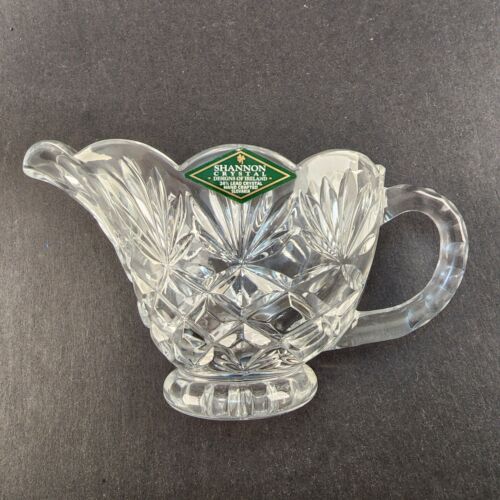 Shannon Crystal Sugar and Creamer Designs of Ireland 24% Lead Crystal Scalloped