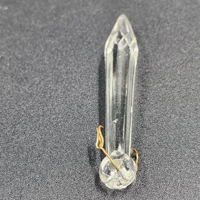 12 Rock Icicle Spear Drop Chandelier Crystals 3.2" Glass Prisms
