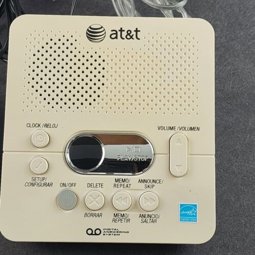 AT&T Digital Answering System Land Phone Answer Machine Model 1740 Powers On