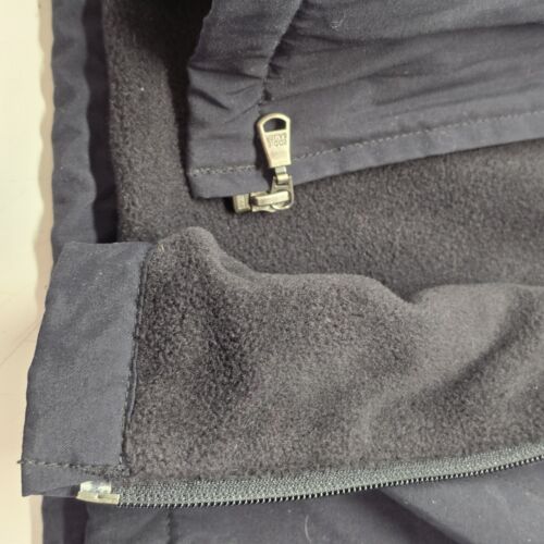 Eddie Bauer Polartec Jacket Size Women Black XXL Pockets Hood Draw String Zipper