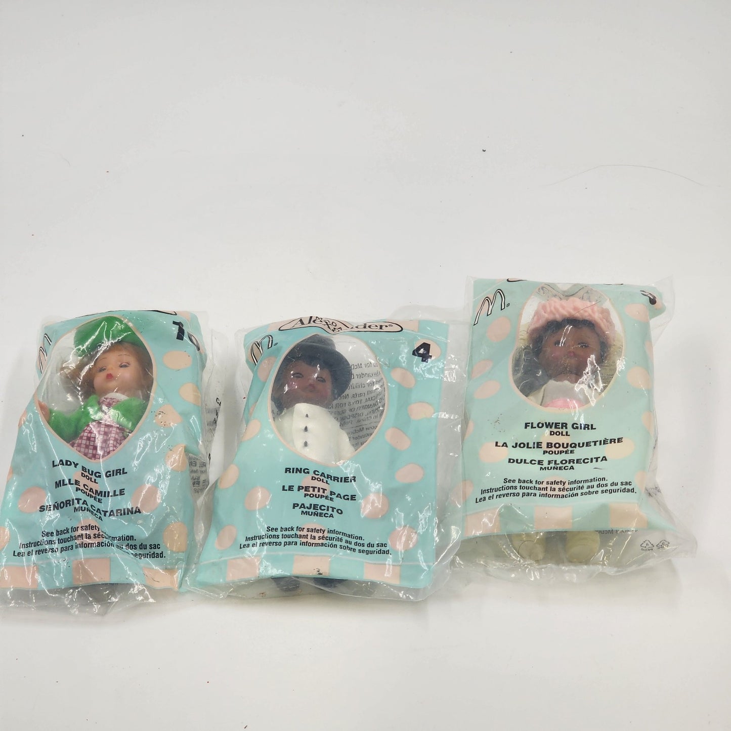 McDonald's 3 Pieces Madame Alexander Happy Meal Toy Dolls No 3 4 10 Sealed 2003
