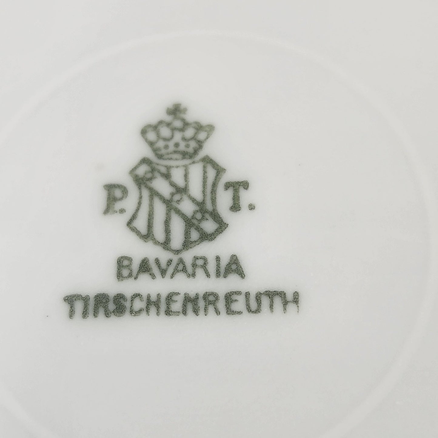 Tirschenreuth Bavaria Decagon Porcelain Dinner Plate – Vintage 9.75" Floral with Intricate Gold Trim – Mid-Century Elegant Collectible