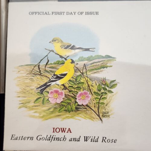 Official Birds & Flowers of Our 50 States 1st Day Cover Coll 1982 Postage Stamps