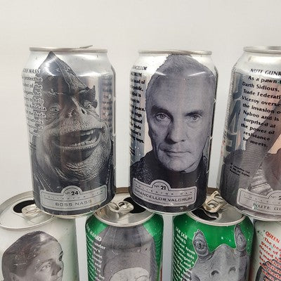 Star Wars Episode 1 The Phantom Menace Mt. Dew Pepsi 24 Empty Can Set 1999