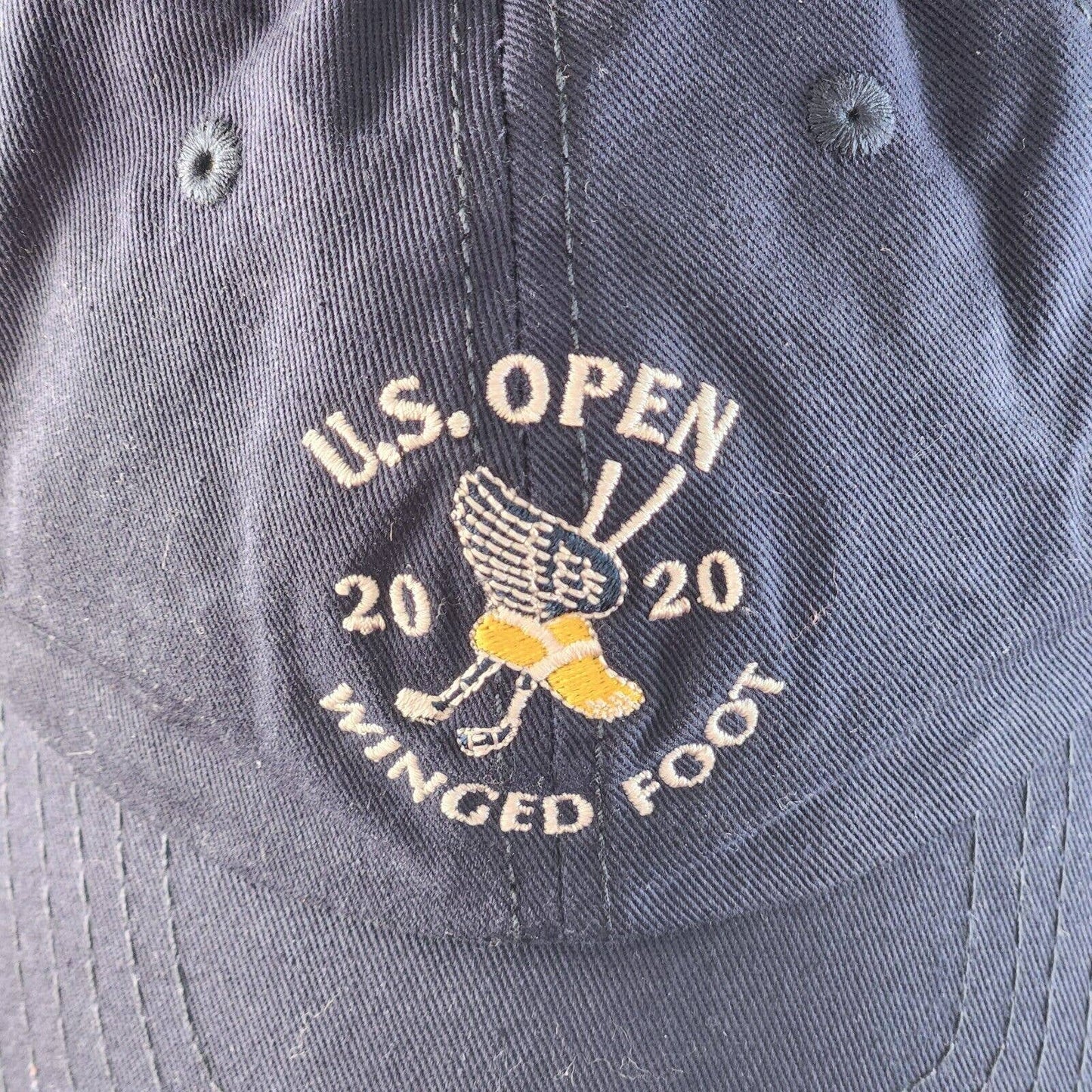 2020 US Open Winged Foot Golf Hat USGA Member Navy Blue With Adjustable Strap