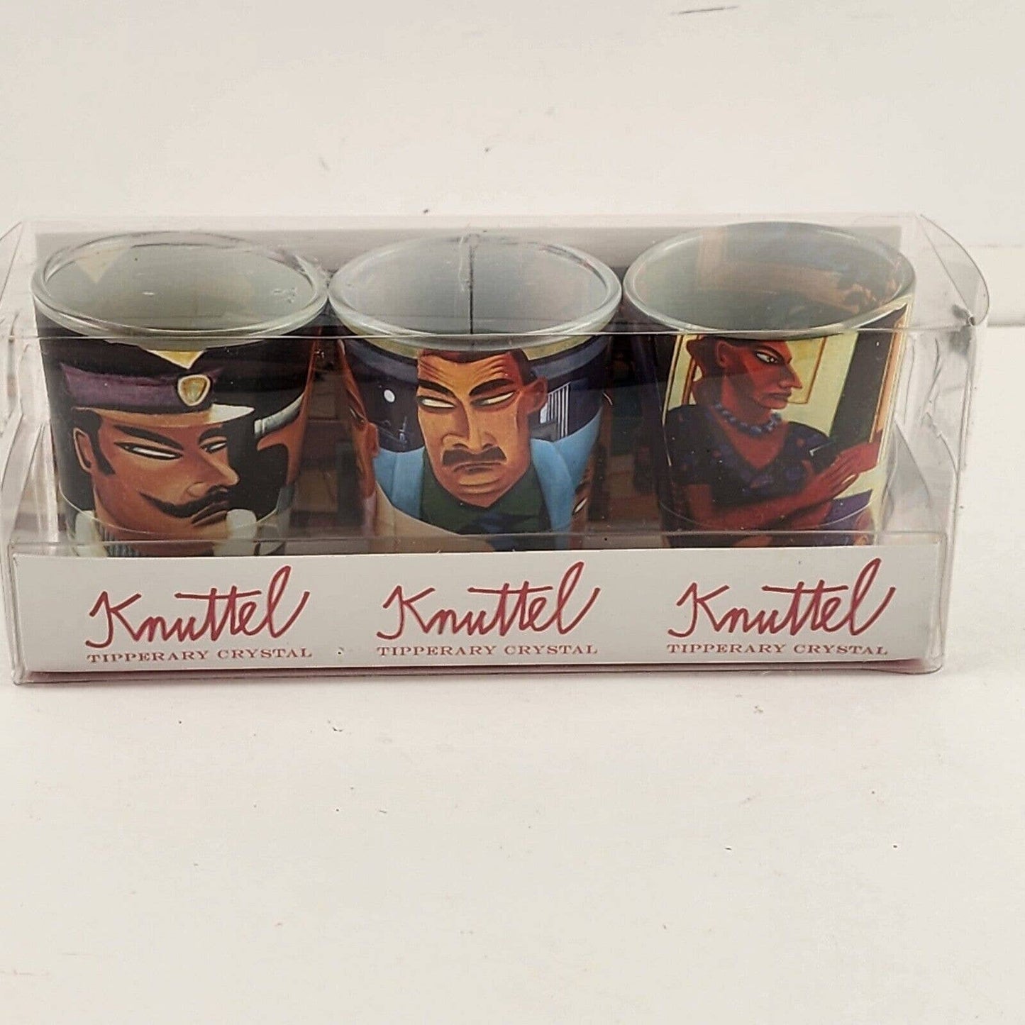 The Knuttel Collection Graham Knuttel Set of Three Painted Shot Glasses Ireland