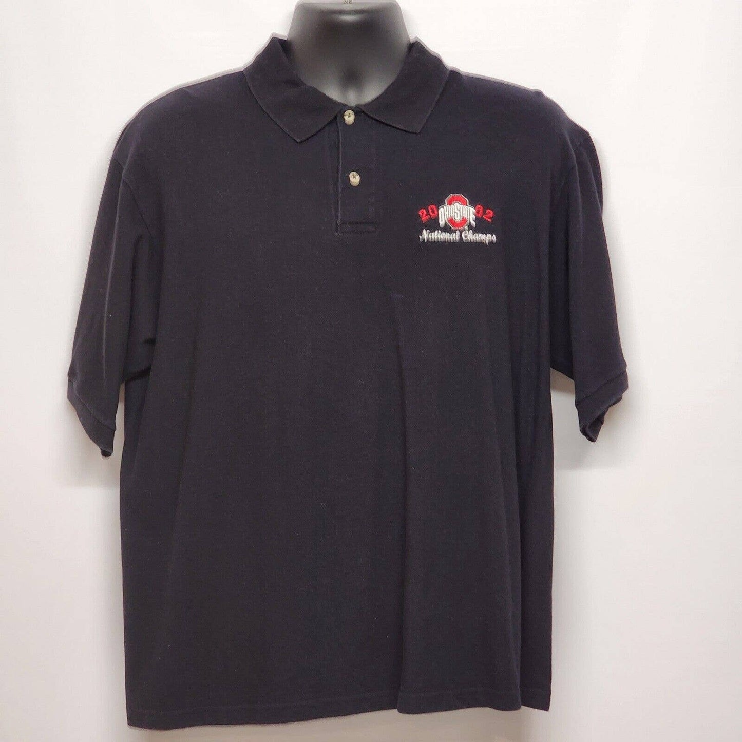 3 Shirts Large Ohio State Buckeyes 2002 National Champs Polo T-Shirt Sweatshirt
