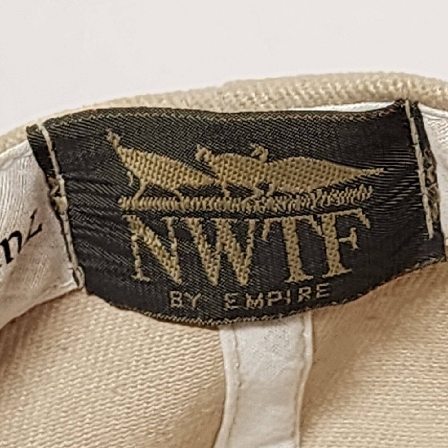 NWTF Turkey Call Television Advertising Strapback Hat by Empire Beige Cap Brim