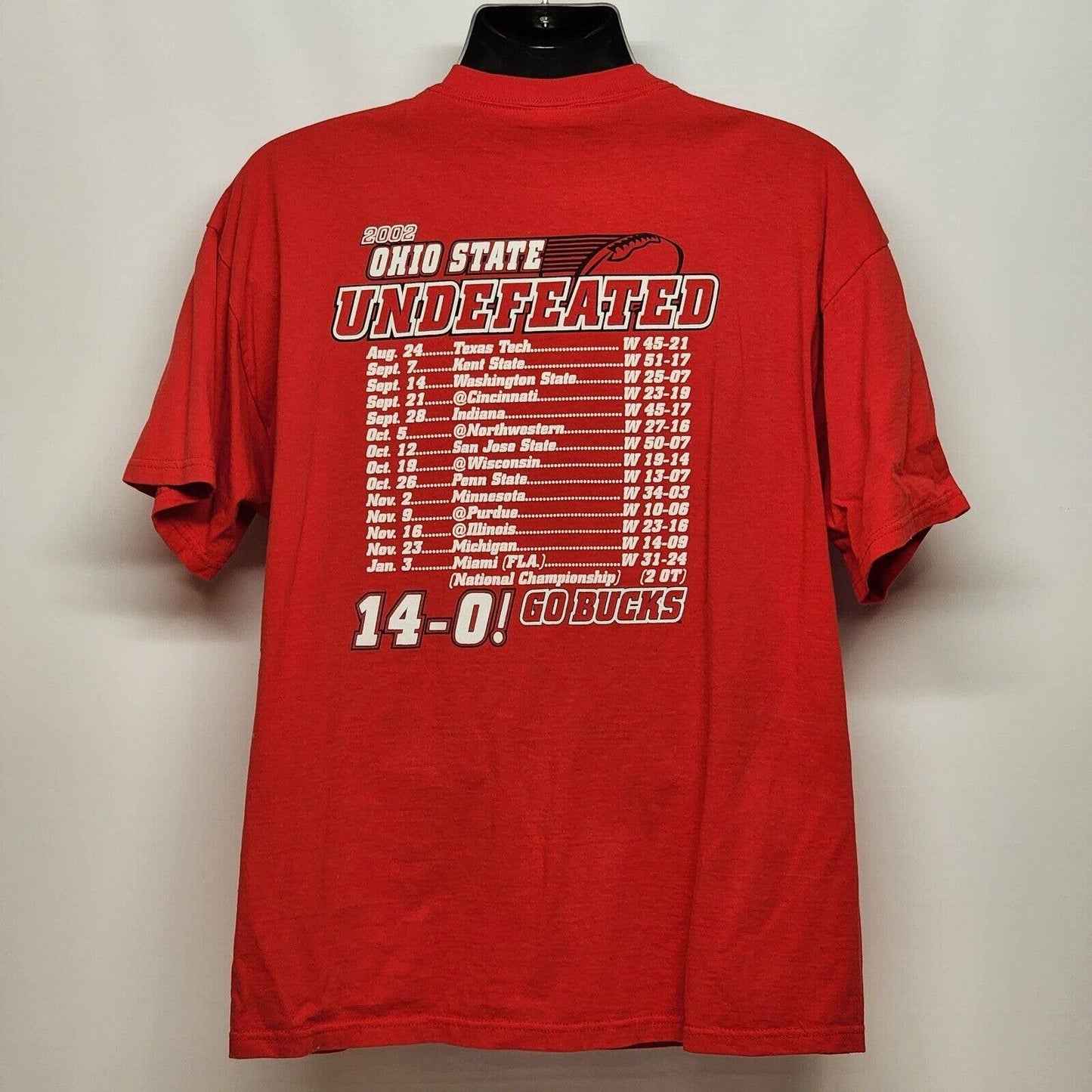 3 Shirts Large Ohio State Buckeyes 2002 National Champs Polo T-Shirt Sweatshirt