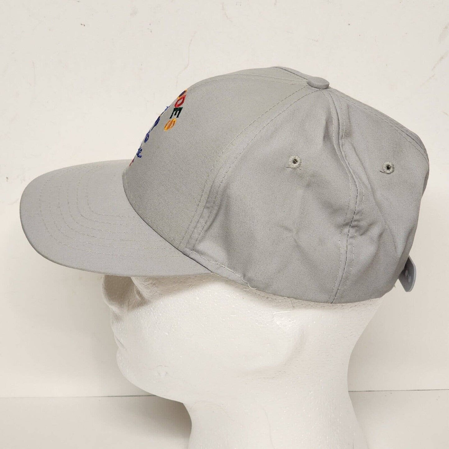 Rhodes Greece Souvenir Hat Low Profile Snap Back Cap Gray Terry Sweat Band