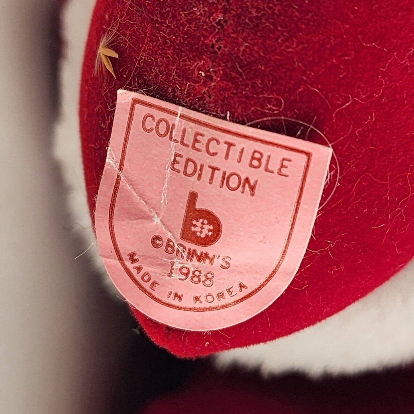 Brinn's Christmas Clown Doll Porcelain Head December 1988 A Jolly Season w Tags