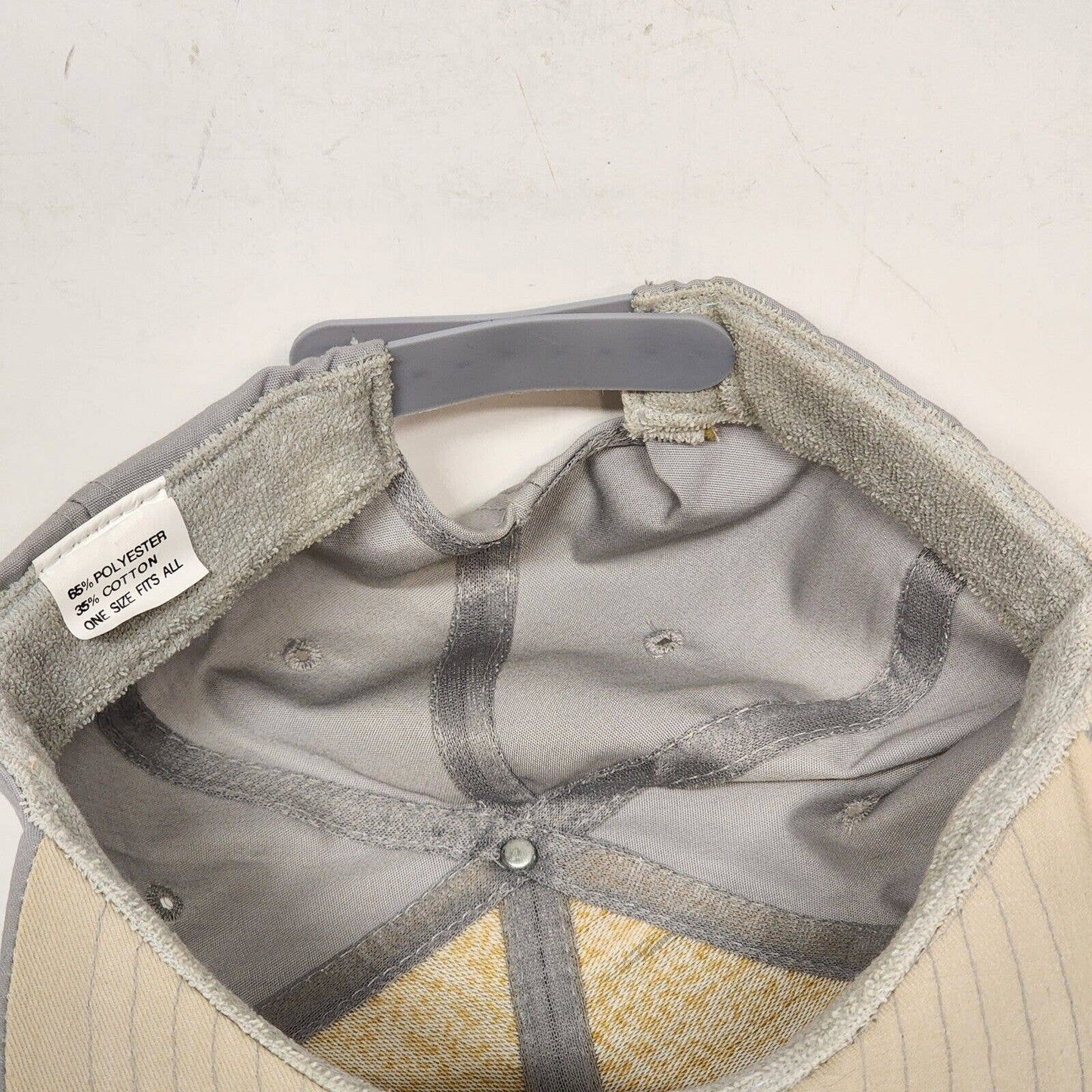 Rhodes Greece Souvenir Hat Low Profile Snap Back Cap Gray Terry Sweat Band