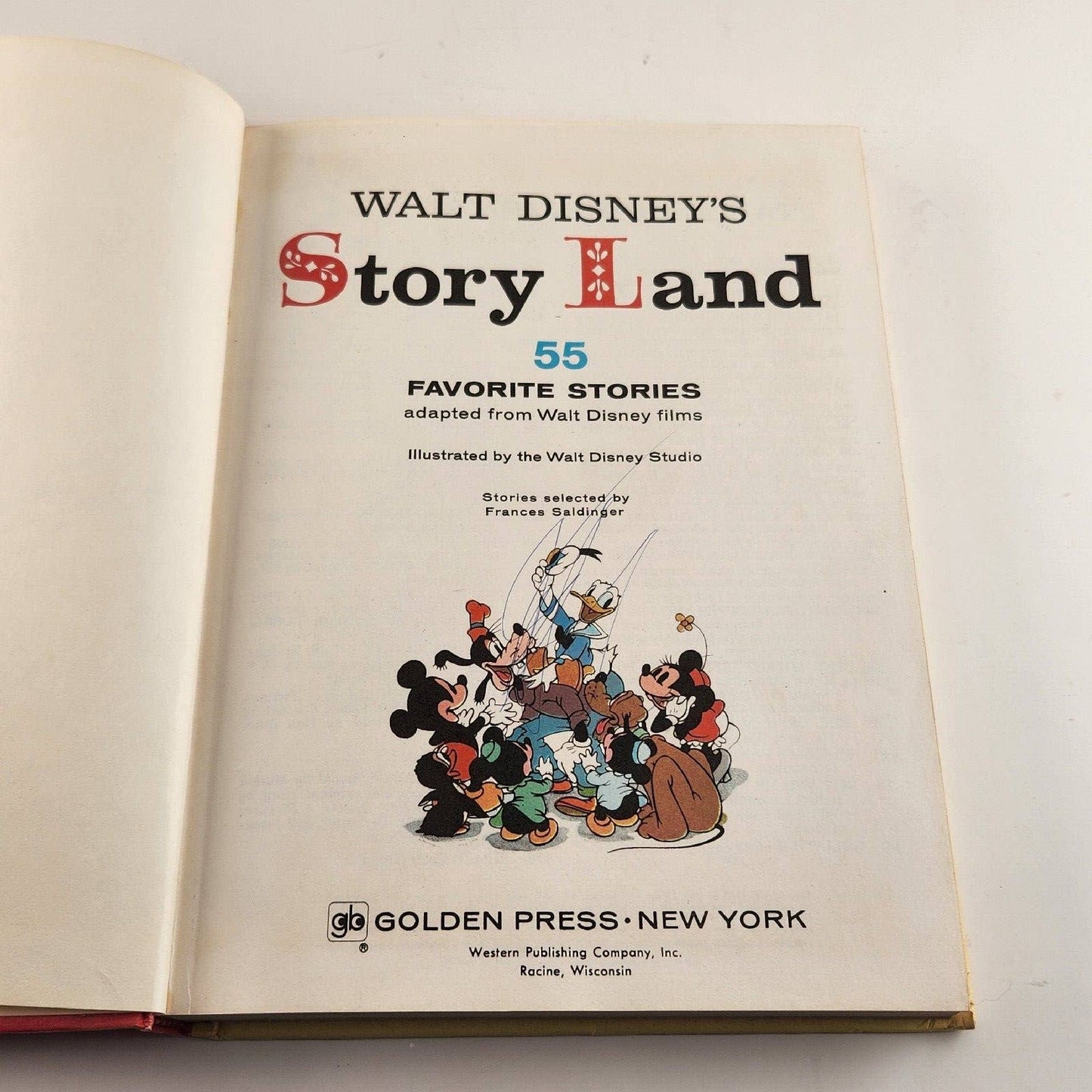 2 Vintage Disney Books DuckTales and Walt Disney's Story Land 55 Stories
