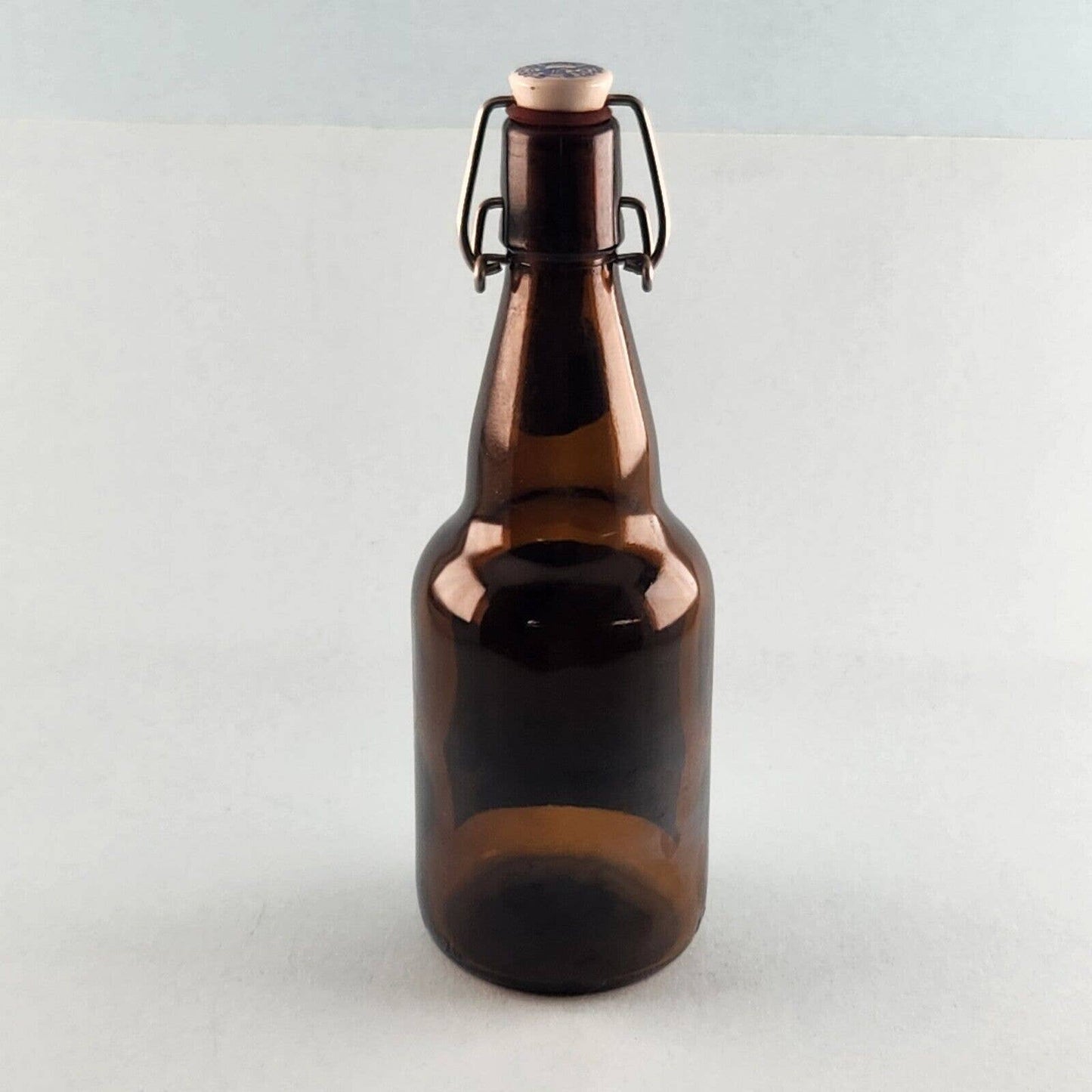 Kulmbacher Schweizerhof Brau Glass Beer Bottle Empty w Lightning Cap Vintage