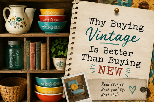 Why Buying Vintage Is Better Than Buying New: Decorating with Character, Quality & Style