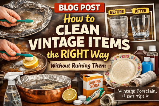 🧽 How to Clean Vintage Items the RIGHT Way (Without Ruining Them)