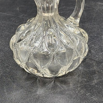 Clear Cruet with Stopper EAPG Fostoria Glass Frisco Line 1229 Vintage 1890-1905