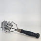 Double Wire Potato Masher Double Spring Action Black Wood Handle Farmhouse Tool