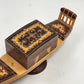 Wood Inlaid Gondola Ship Figurine Marquetry 13" Nautical Switzerland No Music