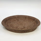 Hartstone Shortbread Cookie Mold Hearts Tulips Brown Round Stoneware 10" USA