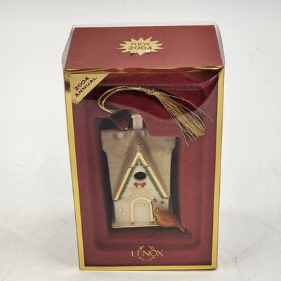 Lenox 2004 Annual Christmas Ornament "From Our Home To Yours" Excellent NOS