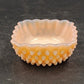 Fenton Hobnail Pastel Pink Milk Glass Candy Dish 4.25" Square Compote Vintage