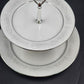 Noritake 2225 Cumberland 2-Tier Serving Tray Floral Japan Vintage