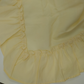 1 Pair Of Cafe Curtain Pale Yellow Ruffled Edge Machine Wash 70% Polyester China