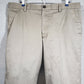 Dockers Straight Fit Flat Front Khaki Pants Tan No Cuff Cotton Men's Size 36x34