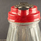 Diner Style Syrup Dispenser Glass Base Melmac Lid Stainless Steel Handle