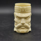 Avon Casey At The Bat Mustache Man Shaving Stein Custard Milk Glass Mug Vintage