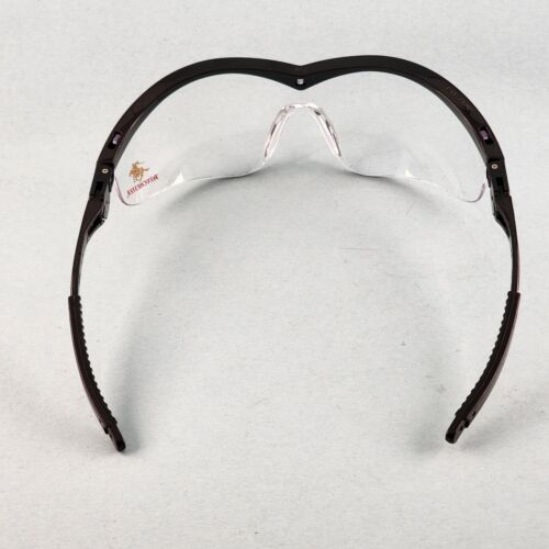 Crews Winchester 110 Safety Glasses Black Frames Clear Scratch Resistant Lens