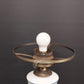 Quoizel Abigail Adams Blue Floral Milk Glass 3 Way Gone With The Wind Lamp Vtg