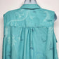 Catherines Turquoise Paisley Beach Swim Cover Up Tunic Open Front Size 0X China
