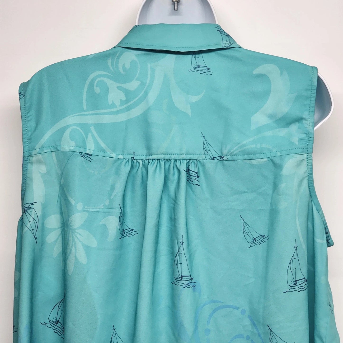 Catherines Turquoise Paisley Beach Swim Cover Up Tunic Open Front Size 0X China
