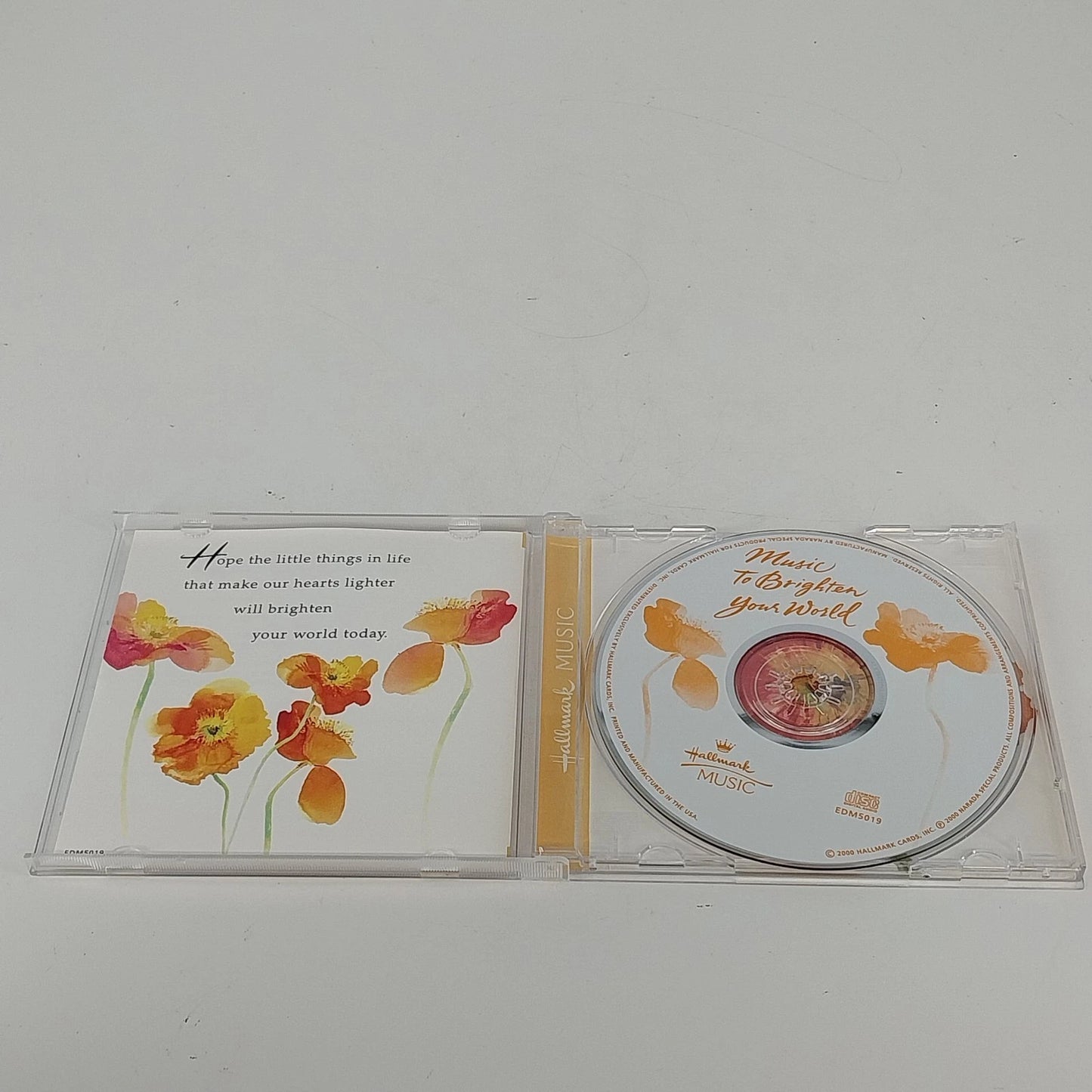 Hallmark Music Music To Brighten Your World CD 2000 Uplifting Instrumental Song