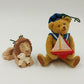 2 Hallmark Keepsake 1997 Christmas Ornaments SAILOR BEAR and Lion & Lamb Vtg